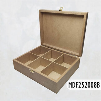 Caja con divisiones 25 x 20 x 8 cm