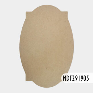 Etiqueta Oval de MDF 29 x 19 cm
