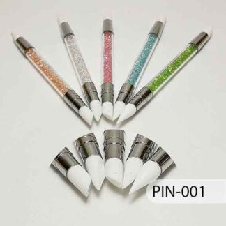 PAQUETE 5 PINCELES DE GOMA TIPO SWAROVSKI