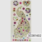 PLANTILLA CRISTALES PAVO REAL 08X16 CM